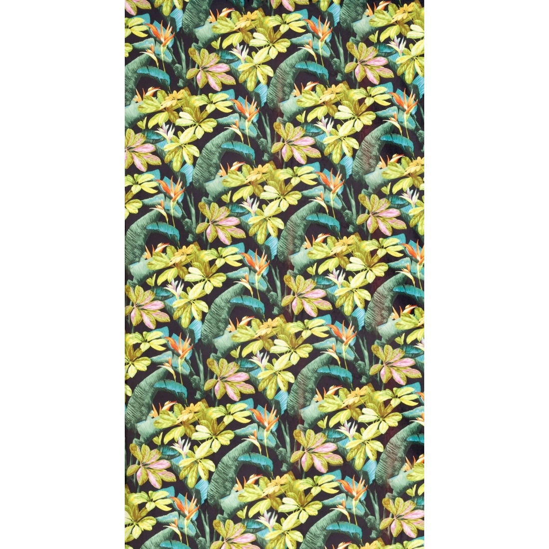 Záves 140x250 cm zamatový čierno-zelený na kovové krúžky LIVY