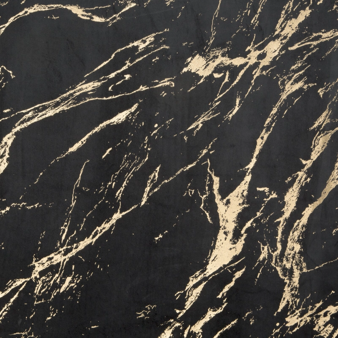 Záves 140x250 cm zamatový čierno-zlatistý na kovové krúžky MOLLY