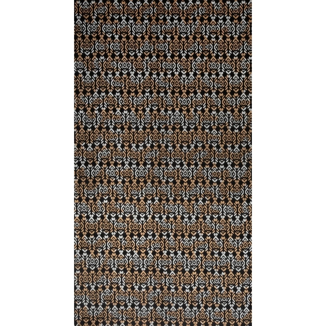 Záves 140x250 cm zamatový čierno-zlatý na kovové krúžky LAURA