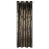Záves 140x250 cm zamatový čierno zlatý na kovové krúžky RENIA