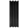 Záves 140x250 cm zamatový čierny na kovové krúžky ARIADNA