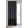 Záves 140x250 cm zamatový čierny na kovové krúžky CARLI