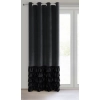 Záves 140x250 cm zamatový čierny na kovové krúžky DANI