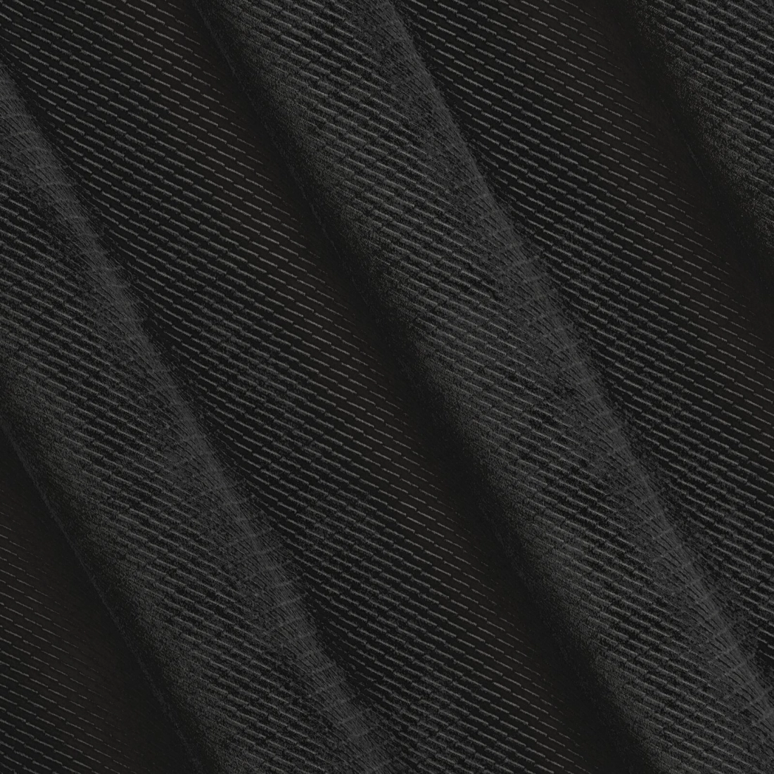 Závěs 140 x 250 cm sametový černý na kovových kroužcích ELIZA