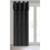 Záves 140x250 cm zamatový čierny na kovové krúžky ERIN