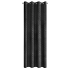 Záves 140x250 cm zamatový čierny na kovové krúžky JULIA