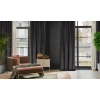 Záves 140x250 cm zamatový čierny na kovové krúžky LUSSI