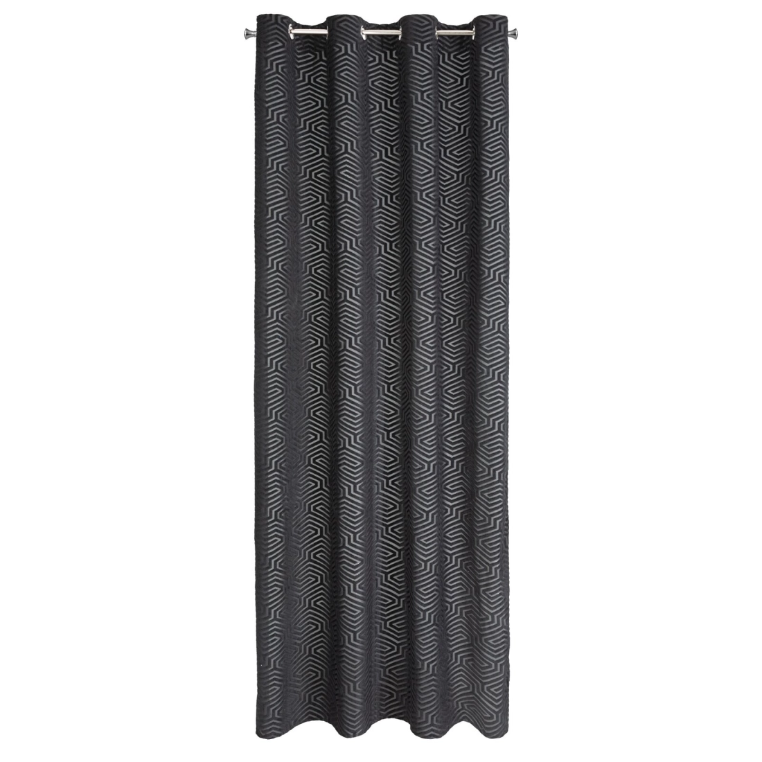 Záves 140x250 cm zamatový čierny na kovové krúžky Pierre Cardin