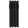 Záves 140x250 cm zamatový čierny na kovové krúžky SAMI