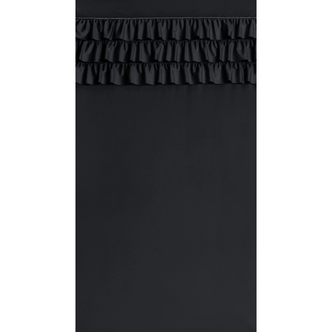 Záves 140x250 cm zamatový čierny na kovové krúžky SAMI