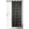 Záves 140x250 cm zamatový čierny na kovové krúžky SARA