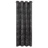 Záves 140x250 cm zamatový čierny na kovové krúžky SARA