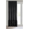 Záves 140x250 cm zamatový čierny na riasiacu pásku DANI