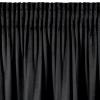 Záves 140x250 cm zamatový čierny na riasiacu pásku DANI