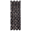 Záves 140x250 cm zamatový čierny, šampanský na kovové krúžky GLORIA