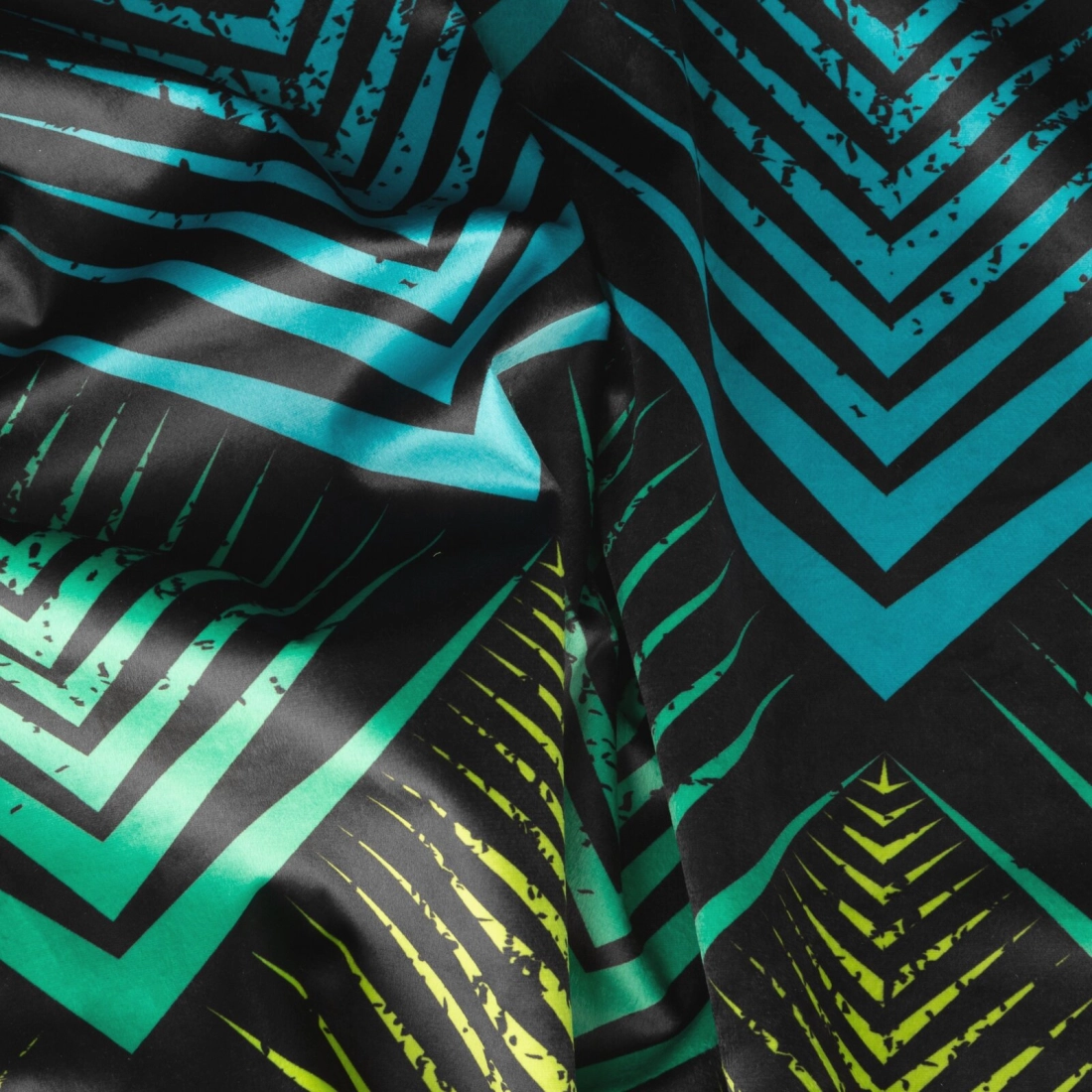 Záves 140x250 cm zamatový čierny, tyrkysový na kovové krúžky ANGELINA