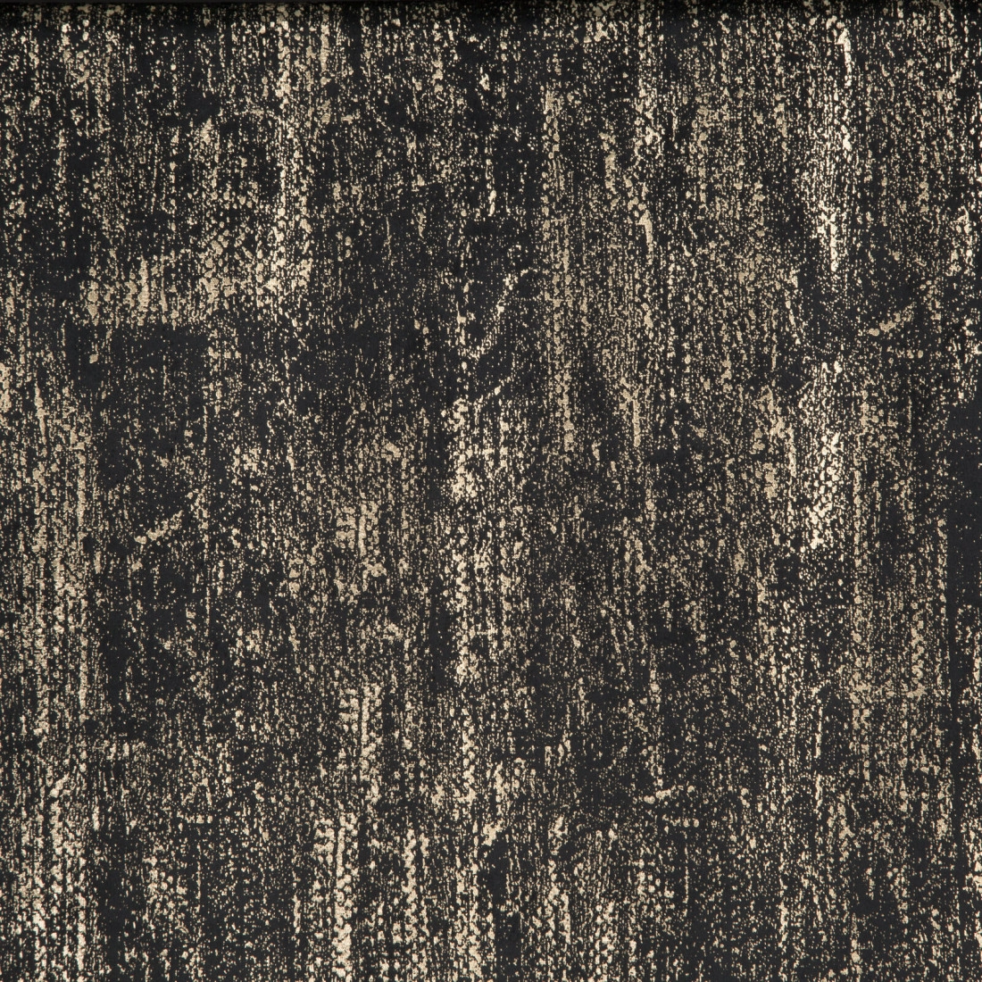 Záves 140x250 cm zamatový čierny zlatý na kovové krúžky DARA