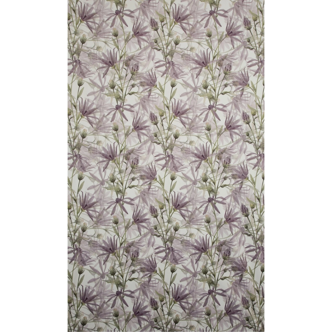 Záves 140x250 cm zamatový fialový zelený na kovové krúžky TESSA