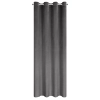 Záves 140x250 cm zamatový grafitový na kovové krúžky ARIADNA