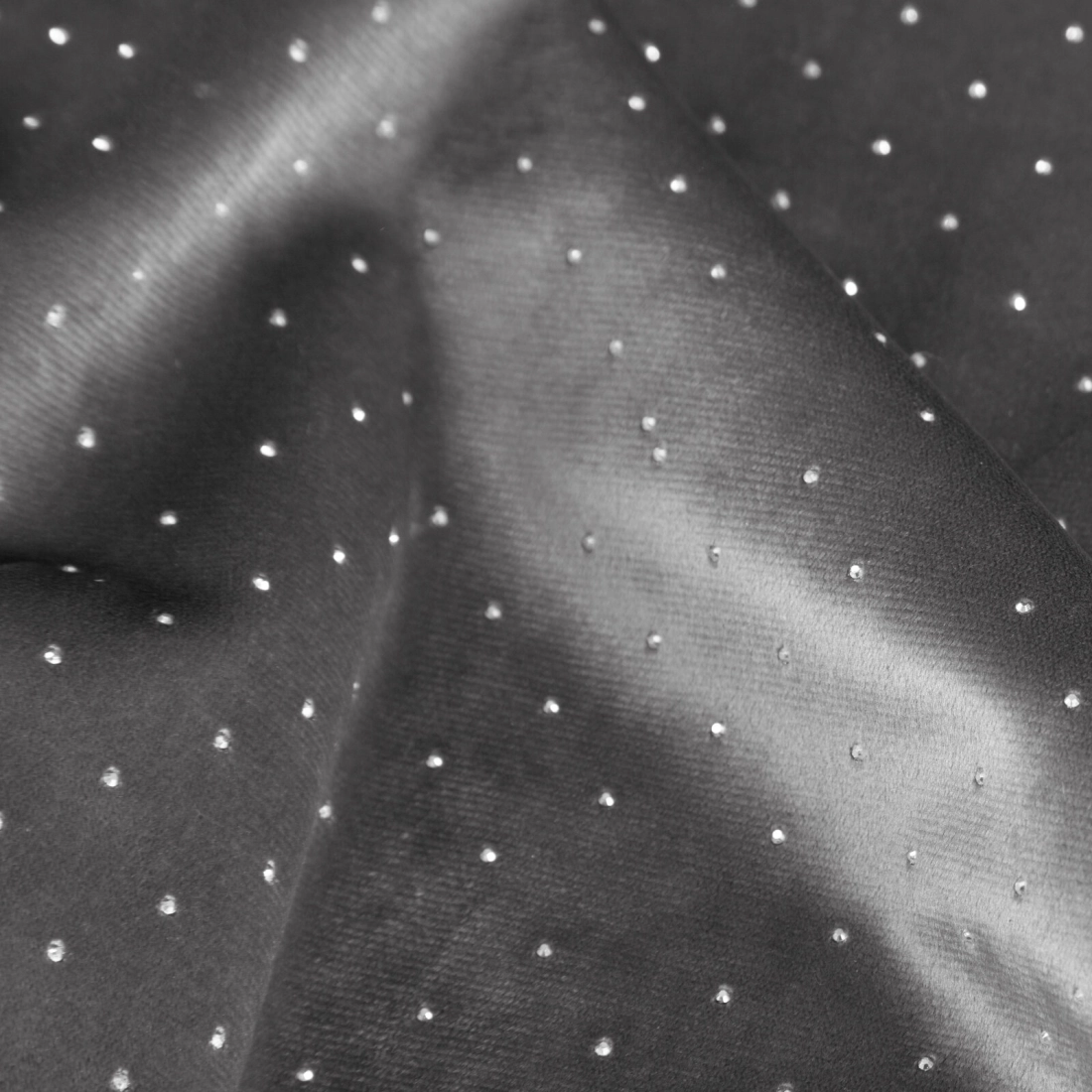 Záves 140x250 cm zamatový grafitový na kovové krúžky ARIADNA