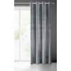Záves 140x250 cm zamatový grafitový na kovové krúžky SAMANTA