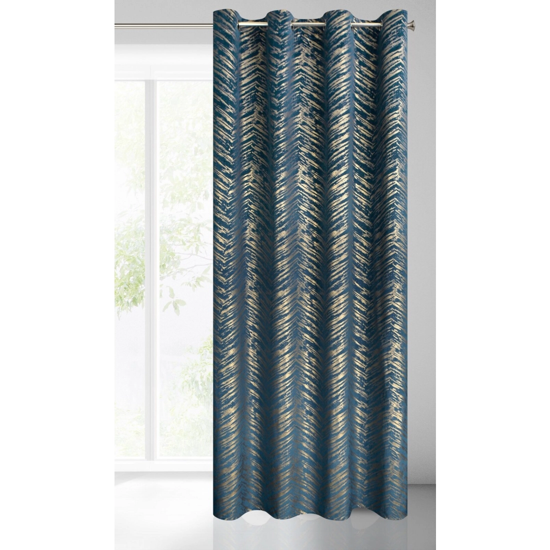 Záves 140x250 cm zamatový granátový na kovové krúžky SARA