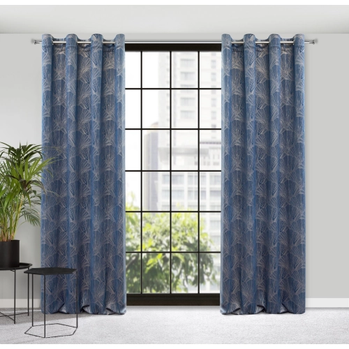 Záves 140x250 cm zamatový granátový, šampanský na kovové krúžky GOJA Pierre Cardin