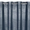 Záves 140x250 cm zamatový granátový, strieborný na kovové krúžky AMBI