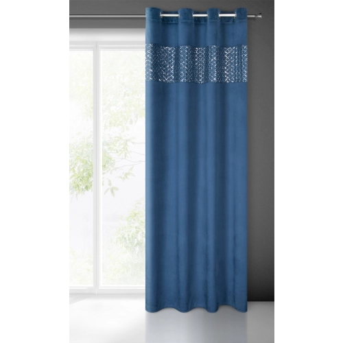 Záves 140x250 cm zamatový granátový, strieborný na kovové krúžky MARGOT