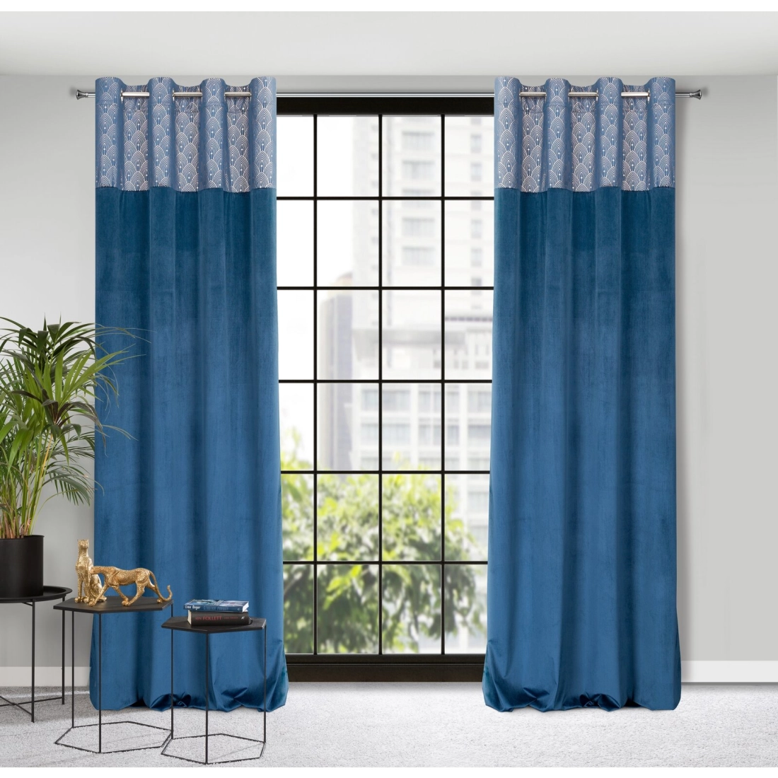 Záves 140x250 cm zamatový granátový, zlatý na kovové krúžky AGNES