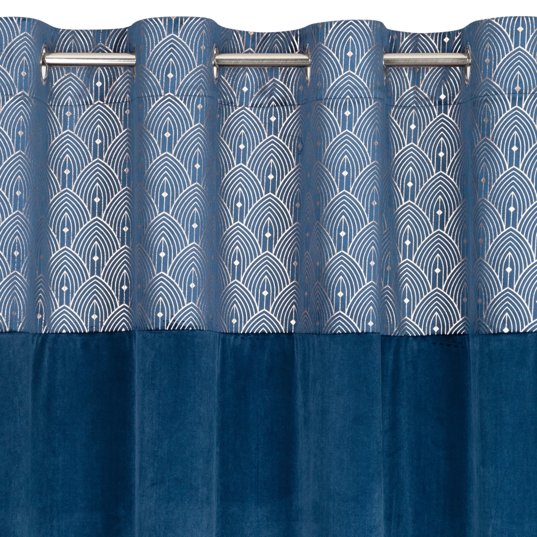 Záves 140x250 cm zamatový granátový, zlatý na kovové krúžky AGNES