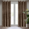 Záves 140x250 cm zamatový hnedý na kovové krúžky RIA Diva Line