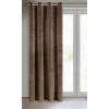 Záves 140x250 cm zamatový hnedý na kovové krúžky RIA Diva Line
