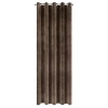 Záves 140x250 cm zamatový hnedý na kovové krúžky VILLA