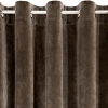 Záves 140x250 cm zamatový hnedý na kovové krúžky VILLA