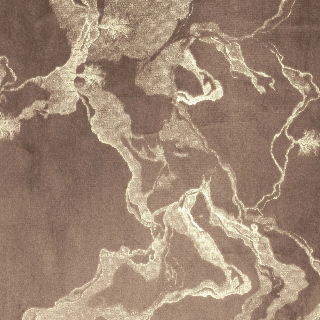 Záves 140x250 cm zamatový hnedý šampanský na kovové krúžky RAJA