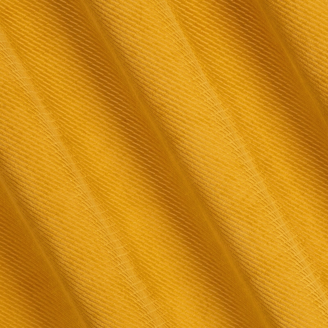 Závěs 140 x 250 cm sametový hořčicový na kovových kroužcích ELIZA