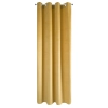 Záves 140x250 cm zamatový horčicový na kovové krúžky PIERRE