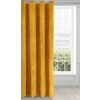 Záves 140x250 cm zamatový horčicový na kovové krúžky RIA Diva Line