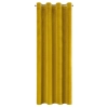 Záves 140x250 cm zamatový horčicový na kovové krúžky SAMANTA
