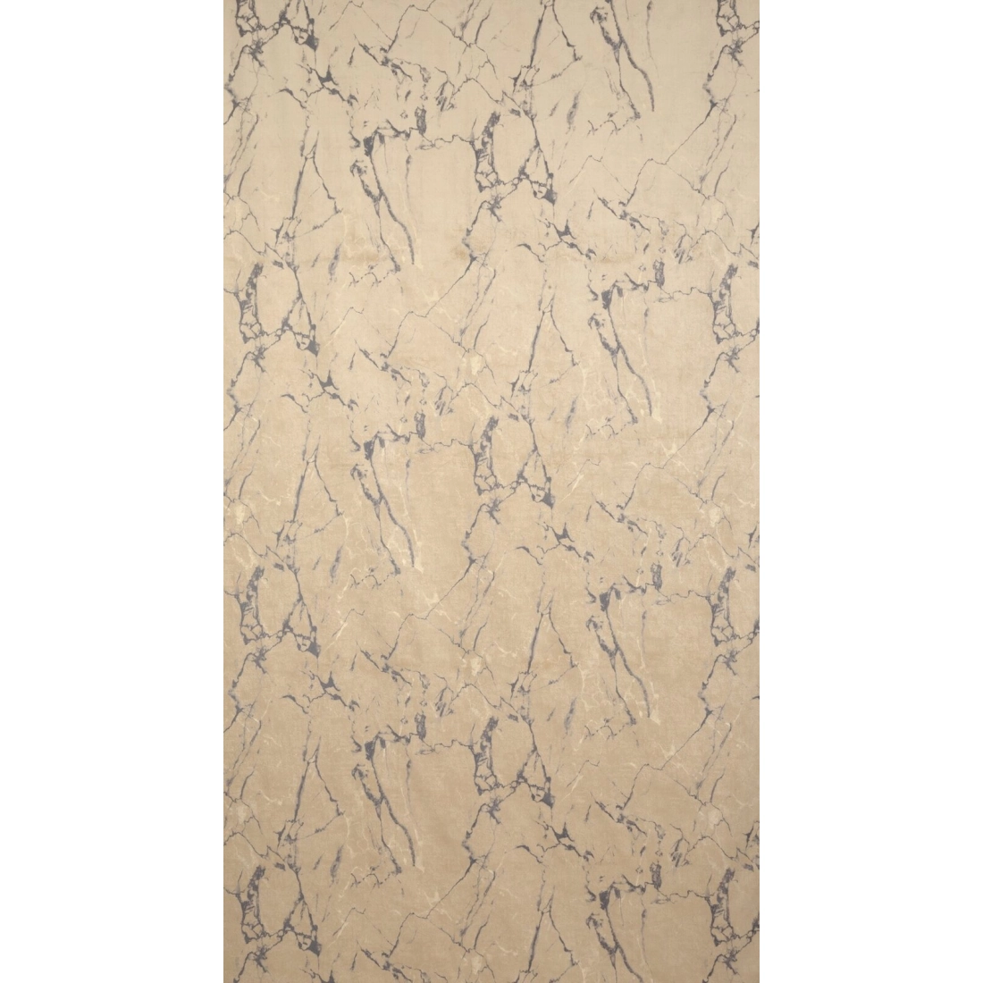 Záves 140x250 cm zamatový krémový grafitový na kovové krúžky WERA