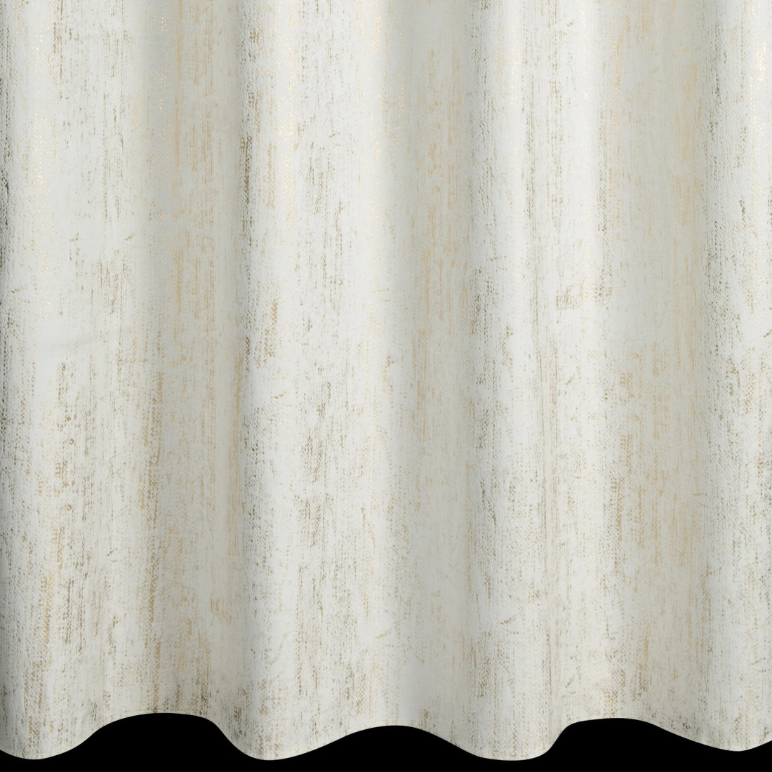 Záves 140x250 cm zamatový krémový na kovové krúžky DARA