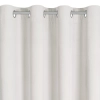 Záves 140x250 cm zamatový krémový na kovové krúžky NITA