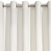 Záves 140x250 cm zamatový krémový na kovové krúžky VILLA