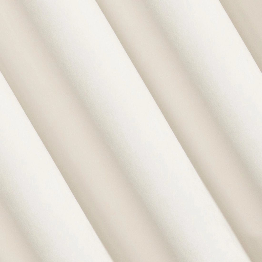 Záves 140x250 cm zamatový krémový na kovové krúžky VILLA