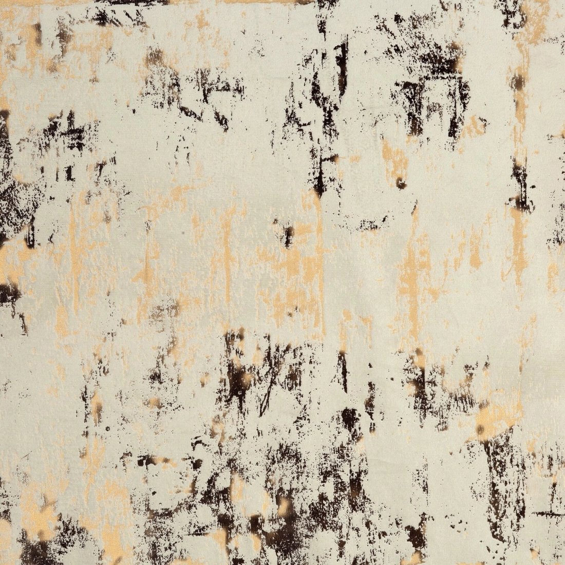 Záves 140x250 cm zamatový krémový so zlatou potlačou na kovové krúžky TONIA