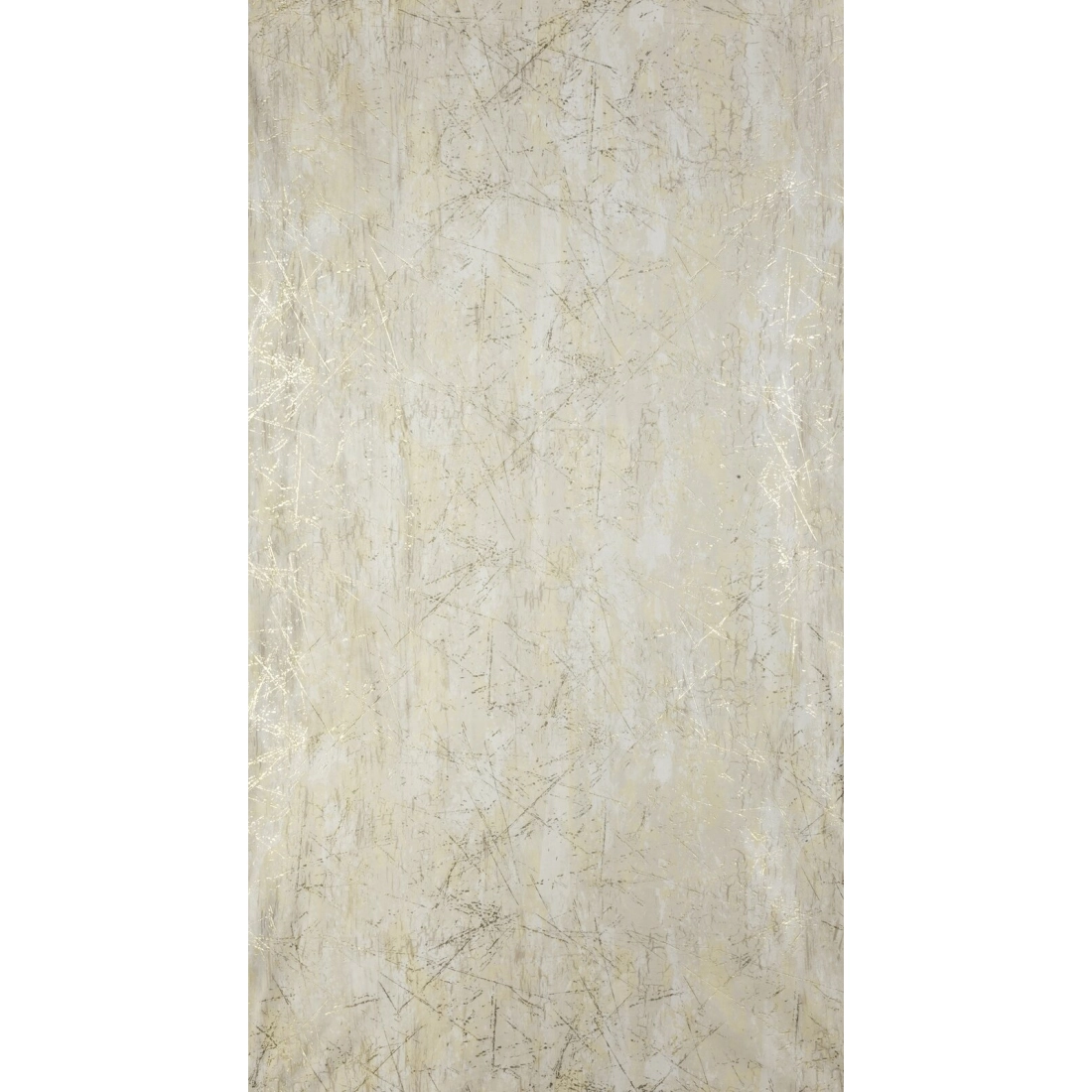 Záves 140x250 cm zamatový krémový so zlatým efektom na kovové krúžky MALIA