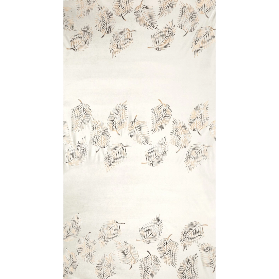 Záves 140x250 cm zamatový krémový zlatý na kovové krúžky IDALIA