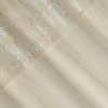 Záves 140x250 cm zamatový krémový, zlatý na kovové krúžky LIZA