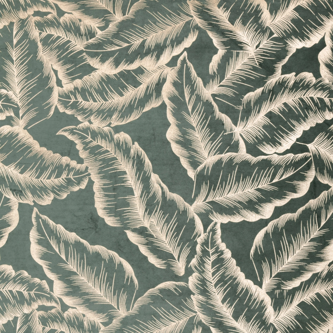 Záves 140x250 cm zamatový mätový šampanský na kovové krúžky MILENA